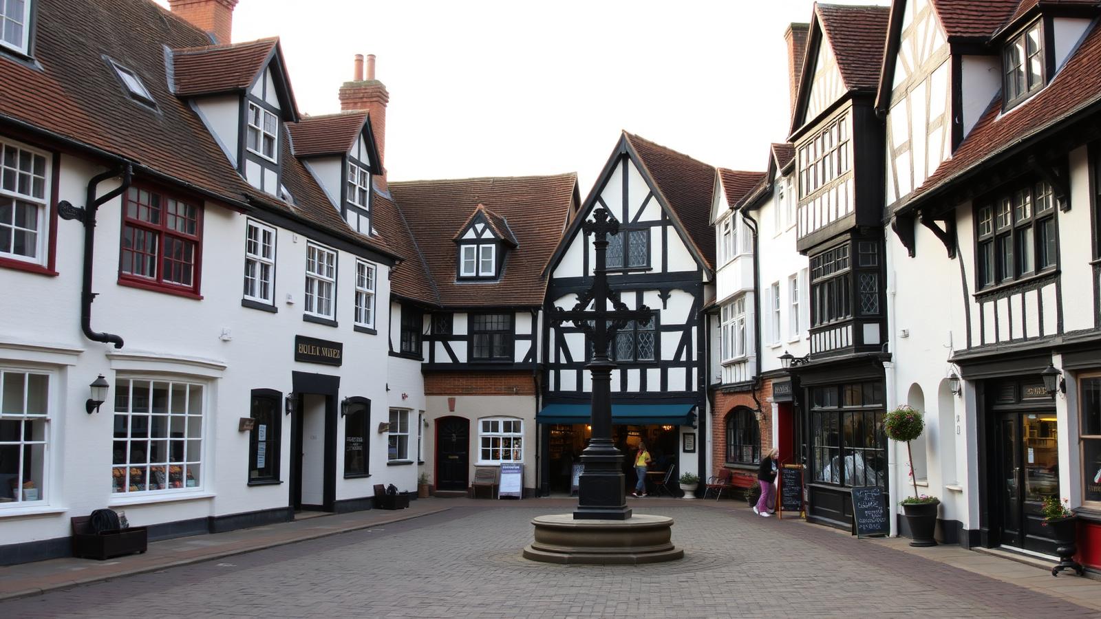 Great Dunmow market square with traditional timber-framed buildings — J&Co Contractors coverage area