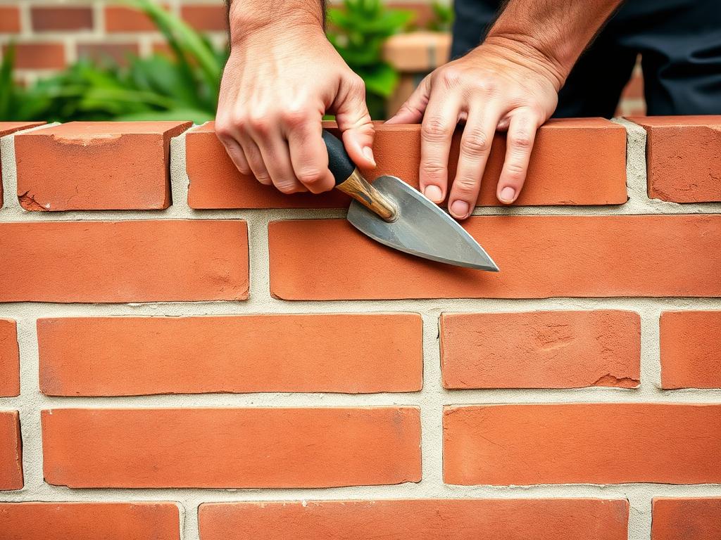 Brickwork and masonry service — garden wall construction