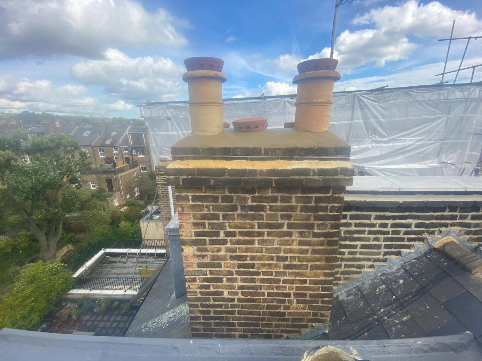 Chimney repointing and lead flashing service